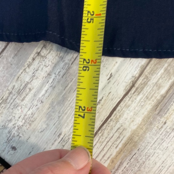 ELOQUII Navy Blue Skirt Cascade details on one dice Sz 20 NWT - Picture 6 of 8